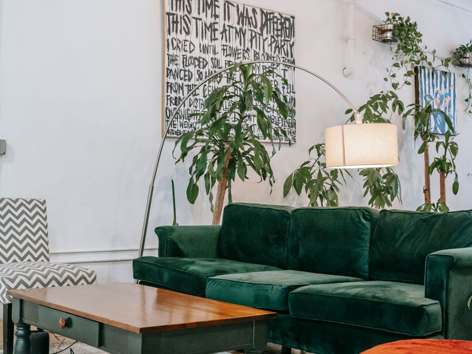 Refurbished living room in a rental flat